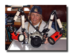 Geri's camera setup on a live-aboard