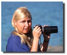 Geri shooting in the Cayman Islands